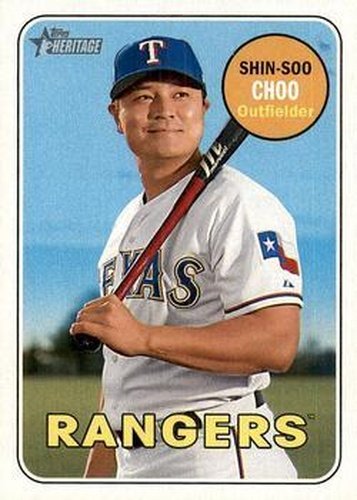 #454 Shin-Soo Choo - Texas Rangers - 2018 Topps Heritage Baseball