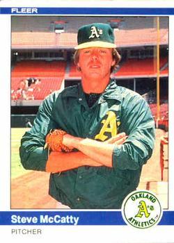 #454 Steve McCatty - Oakland Athletics - 1984 Fleer Baseball