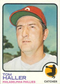 #454 Tom Haller - Philadelphia Phillies - 1973 Topps Baseball