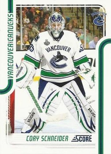 #454 Cory Schneider - Vancouver Canucks - 2011-12 Score Hockey