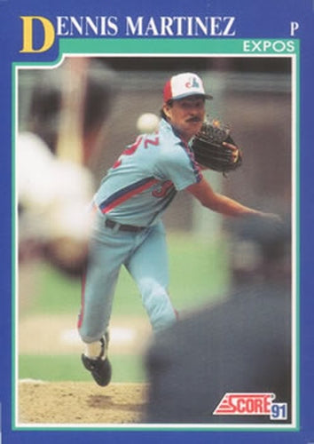 #454 Dennis Martinez - Montreal Expos - 1991 Score Baseball
