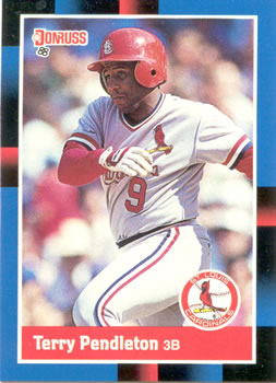 #454 Terry Pendleton - St. Louis Cardinals - 1988 Donruss Baseball