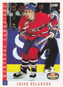 #454 Jesse Belanger - Montreal Canadiens - 1993-94 Score Canadian Hockey