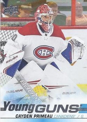 #454 Cayden Primeau - Montreal Canadiens - 2019-20 Upper Deck Hockey
