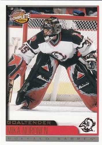 #454 Mika Noronen - Buffalo Sabres - 2003-04 Pacific Complete Hockey