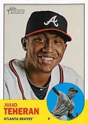 #454b Julio Teheran - Atlanta Braves - 2012 Topps Heritage Baseball