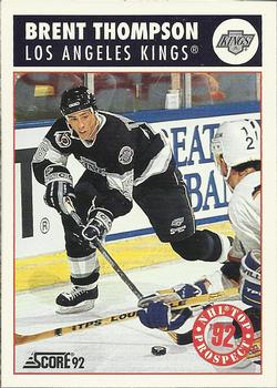 #455 Brent Thompson - Los Angeles Kings - 1992-93 Score USA Hockey