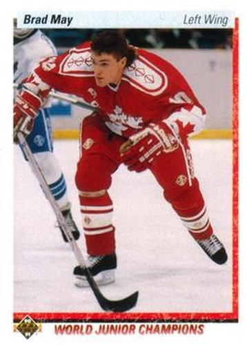 #455 Brad May - Canada - 1990-91 Upper Deck Hockey