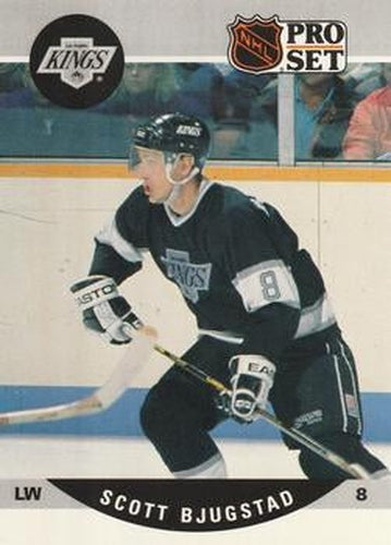 #455 Scott Bjugstad - Los Angeles Kings - 1990-91 Pro Set Hockey