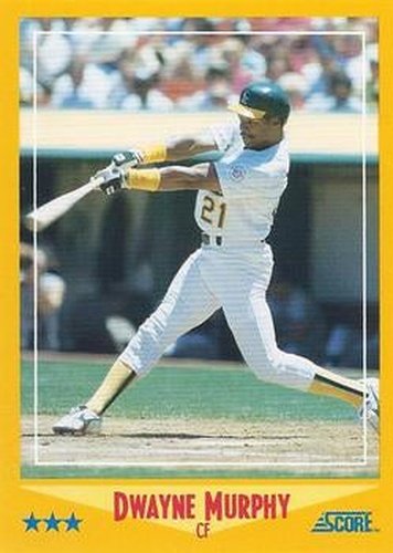 #455 Dwayne Murphy - Oakland Athletics - 1988 Score Baseball