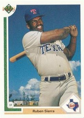 #455 Ruben Sierra - Texas Rangers - 1991 Upper Deck Baseball
