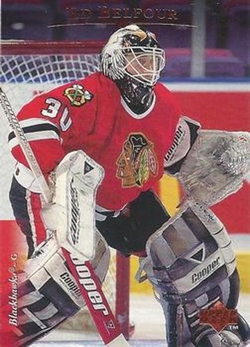 #455 Ed Belfour - Chicago Blackhawks - 1995-96 Upper Deck Hockey