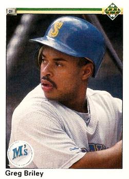 #455 Greg Briley - Seattle Mariners - 1990 Upper Deck Baseball