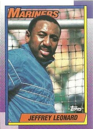 #455 Jeffrey Leonard - Seattle Mariners - 1990 Topps Baseball