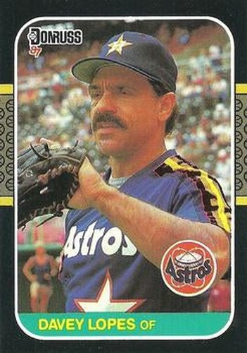 #455 Davey Lopes - Houston Astros - 1987 Donruss Baseball