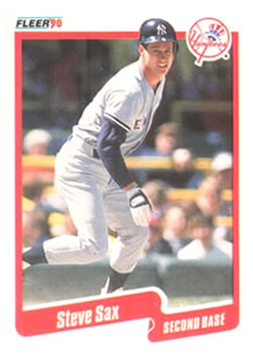 #455 Steve Sax - New York Yankees - 1990 Fleer USA Baseball
