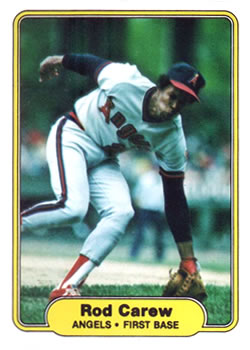 #455 Rod Carew - California Angels - 1982 Fleer Baseball