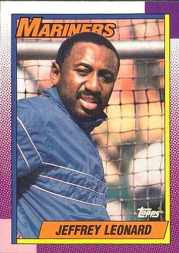 #455 Jeffrey Leonard - Seattle Mariners - 1990 O-Pee-Chee Baseball