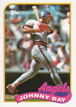 #455 Johnny Ray - California Angels - 1989 Topps Baseball