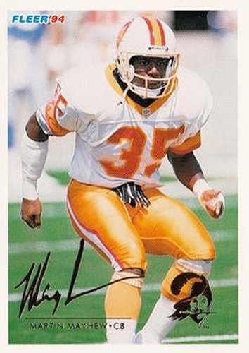 #455 Martin Mayhew - Tampa Bay Buccaneers - 1994 Fleer Football