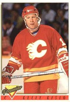 #455 Kelly Kisio - Calgary Flames - 1993-94 Topps Premier Hockey