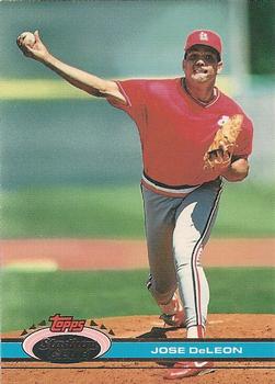 #455 Jose DeLeon - St. Louis Cardinals - 1991 Stadium Club Baseball