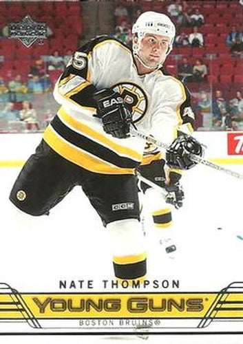 #455 Nate Thompson - Boston Bruins - 2006-07 Upper Deck Hockey
