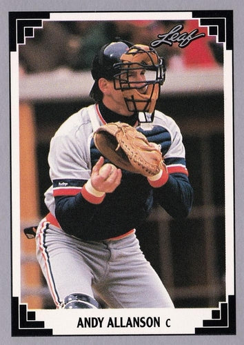 #455 Andy Allanson - Detroit Tigers - 1991 Leaf Baseball