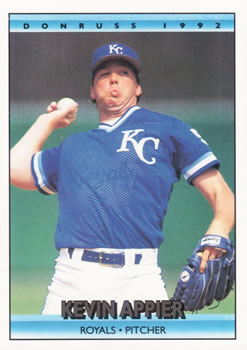 #455 Kevin Appier - Kansas City Royals - 1992 Donruss Baseball