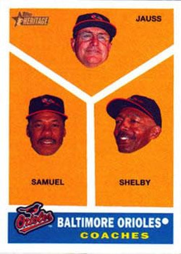 #455 Dave Jauss / Juan Samuel / John Shelby - Baltimore Orioles - 2009 Topps Heritage Baseball