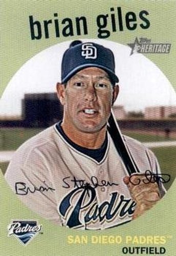 #455 Brian Giles - San Diego Padres - 2008 Topps Heritage Baseball