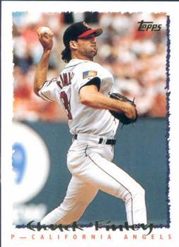 #455 Chuck Finley - California Angels - 1995 Topps Baseball