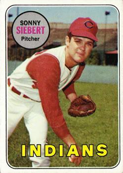 #455 Sonny Siebert - Cleveland Indians - 1969 Topps Baseball