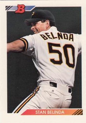 #455 Stan Belinda - Pittsburgh Pirates - 1992 Bowman Baseball