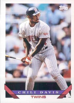 #455 Chili Davis - Minnesota Twins - 1993 Topps Baseball