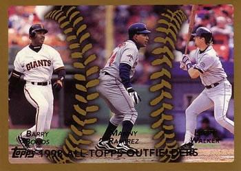#455 Barry Bonds / Manny Ramirez / Larry Walker - San Francisco Giants / Cleveland Indians / Colorado Rockies - 1999 Topps Baseball