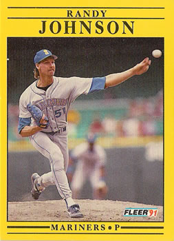 #455 Randy Johnson - Seattle Mariners - 1991 Fleer Baseball