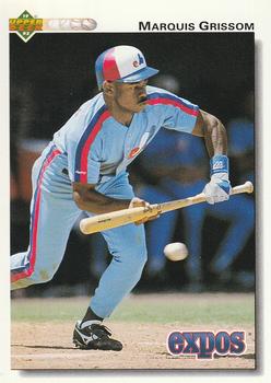 #455 Marquis Grissom - Montreal Expos - 1992 Upper Deck Baseball