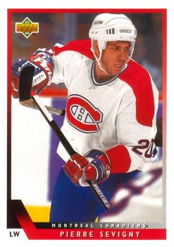 #455 Pierre Sevigny - Montreal Canadiens - 1993-94 Upper Deck Hockey
