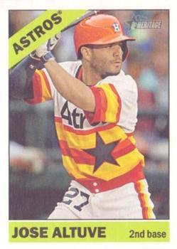 #455d Jose Altuve - Houston Astros - 2015 Topps Heritage Baseball