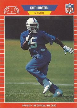 #456 Keith Bostic - Indianapolis Colts - 1989 Pro Set Football