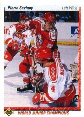 #456 Pierre Sevigny - Canada - 1990-91 Upper Deck Hockey