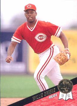 #456 Willie Greene - Cincinnati Reds - 1993 Leaf Baseball