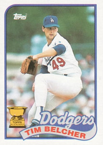 #456 Tim Belcher - Los Angeles Dodgers - 1989 Topps Baseball