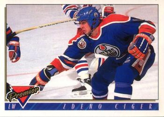#456 Zdeno Ciger - Edmonton Oilers - 1993-94 O-Pee-Chee Premier Hockey