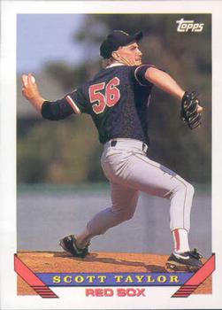 #456 Scott Taylor - Boston Red Sox - 1993 Topps Baseball