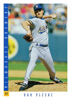 #456 Dan Plesac - Milwaukee Brewers - 1993 Score Baseball