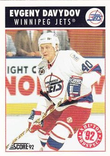 #456 Evgeny Davydov - Winnipeg Jets - 1992-93 Score USA Hockey