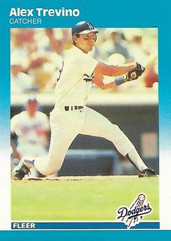 #456 Alex Trevino - Los Angeles Dodgers - 1987 Fleer Baseball