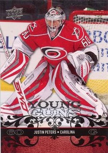#456 Justin Peters - Carolina Hurricanes - 2008-09 Upper Deck Hockey